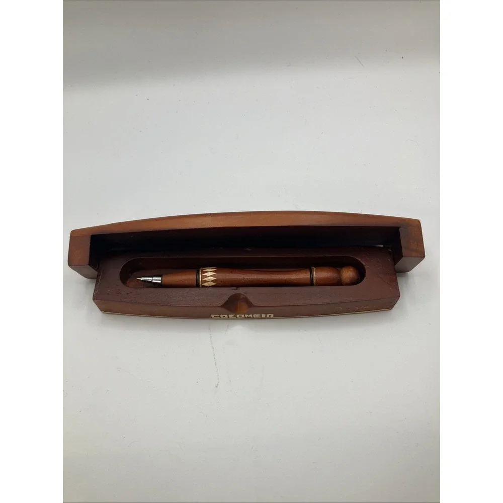 Columbia Wooden‎ Pen case With pen